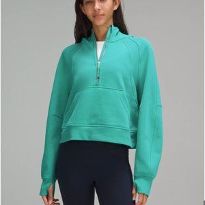 Lululemon Scuba Oversized Half-Zip Hoodie Kelly Green M/L